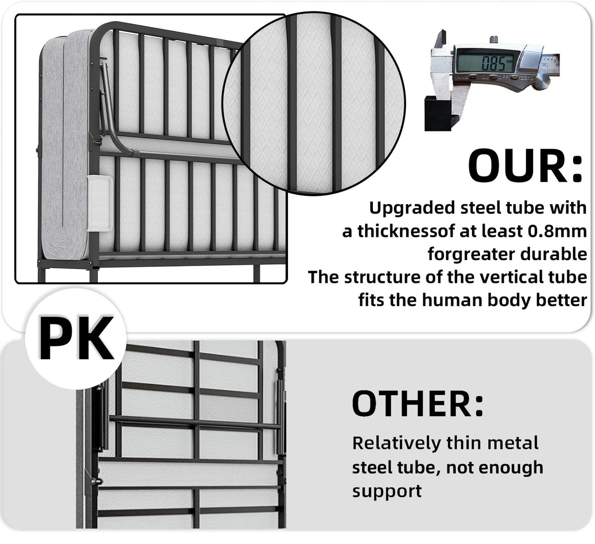 Folding Bed with Mattress N28274