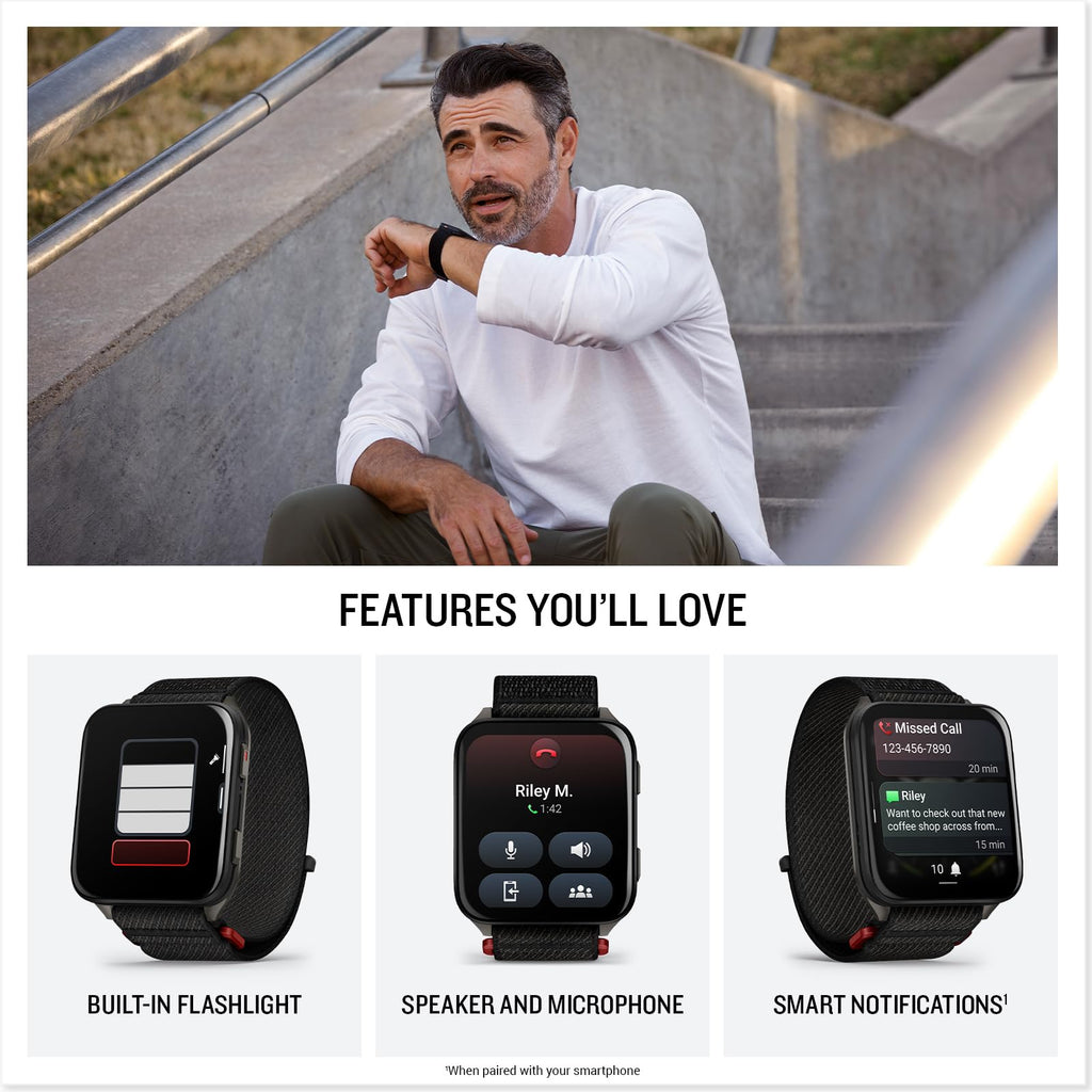 Black 51mm Smartwatch P164