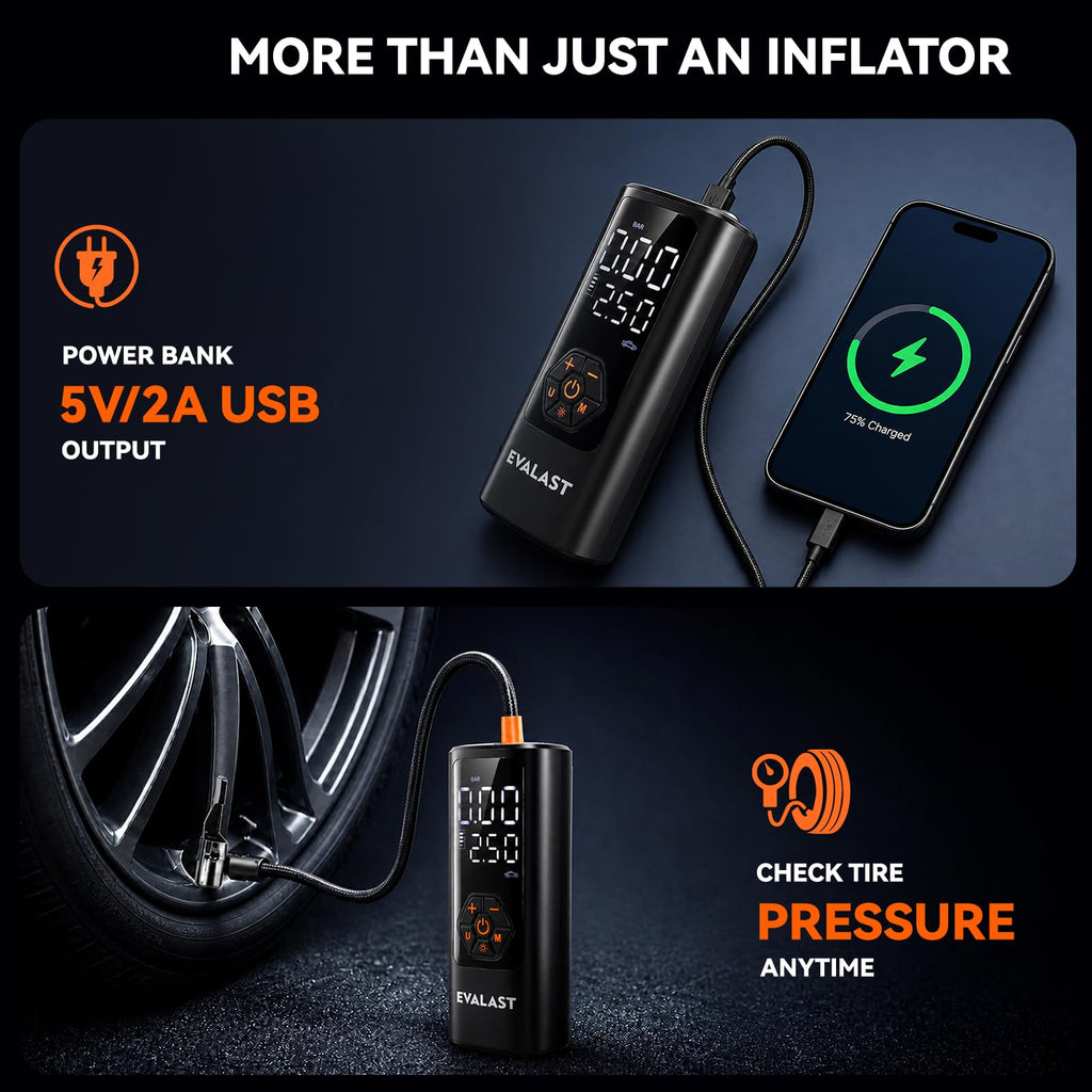 Portable Air Compressor 150 PSI Cordless Tire Inflator F854858