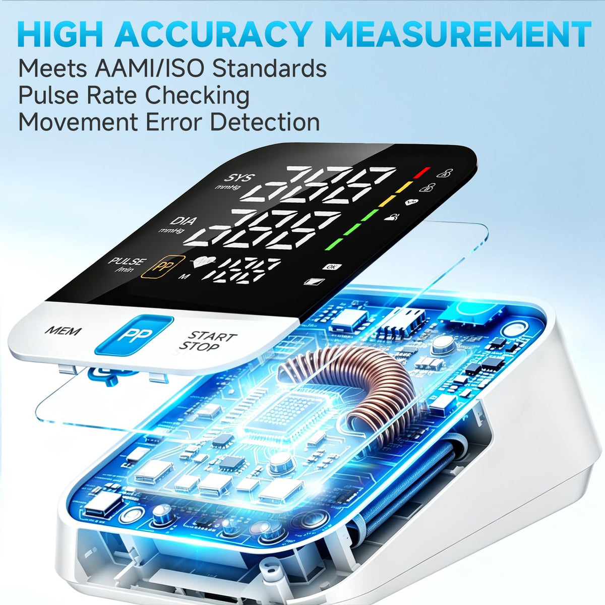 Automatic Upper Arm Blood Pressure Monitor with Large Cuff V203294