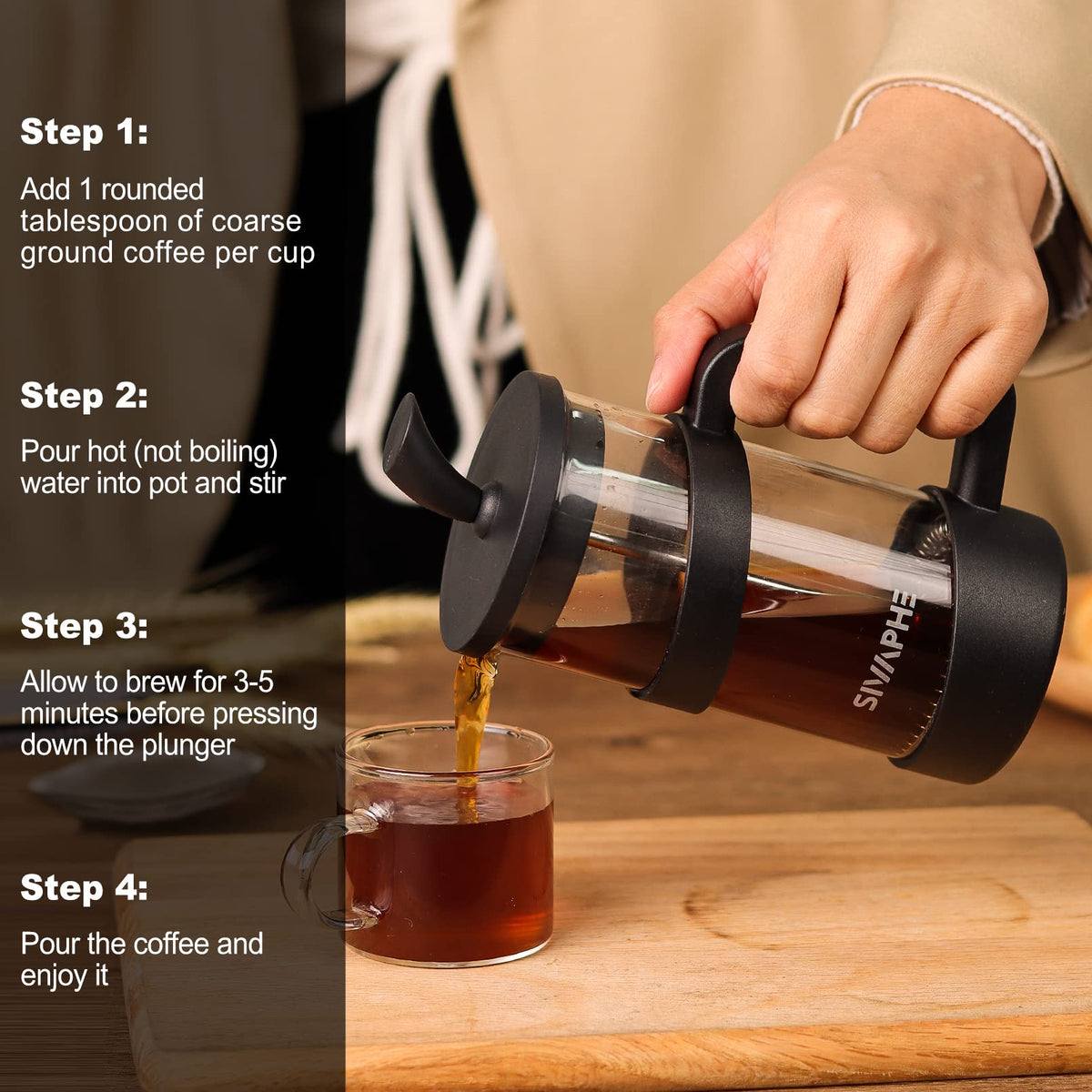 Small 12oz French Press Coffee Maker K917819