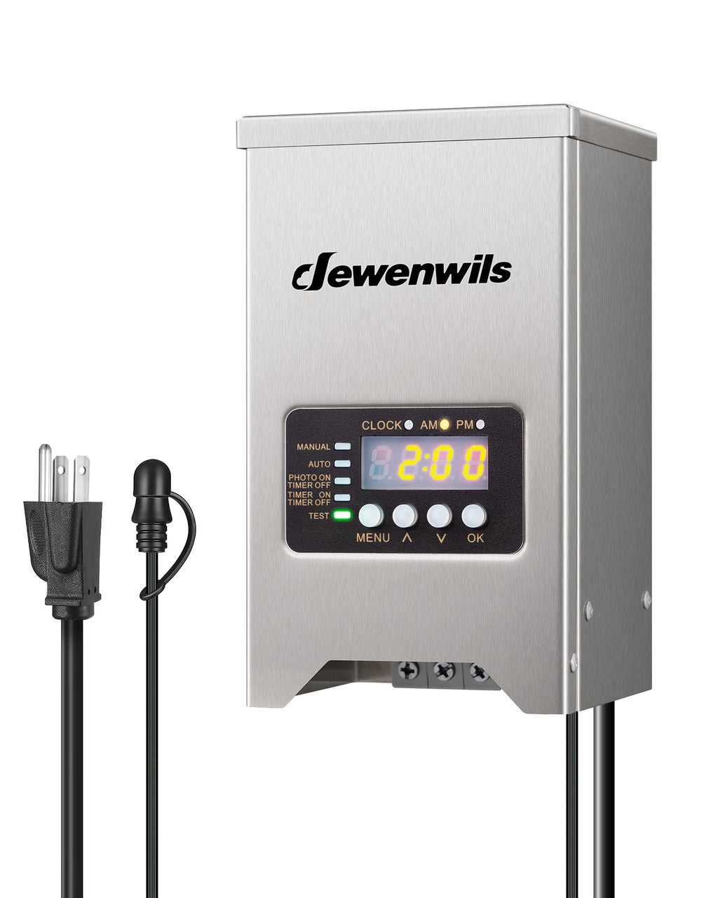 200W Low Voltage Transformer with Photocell Sensor & Timer F7460