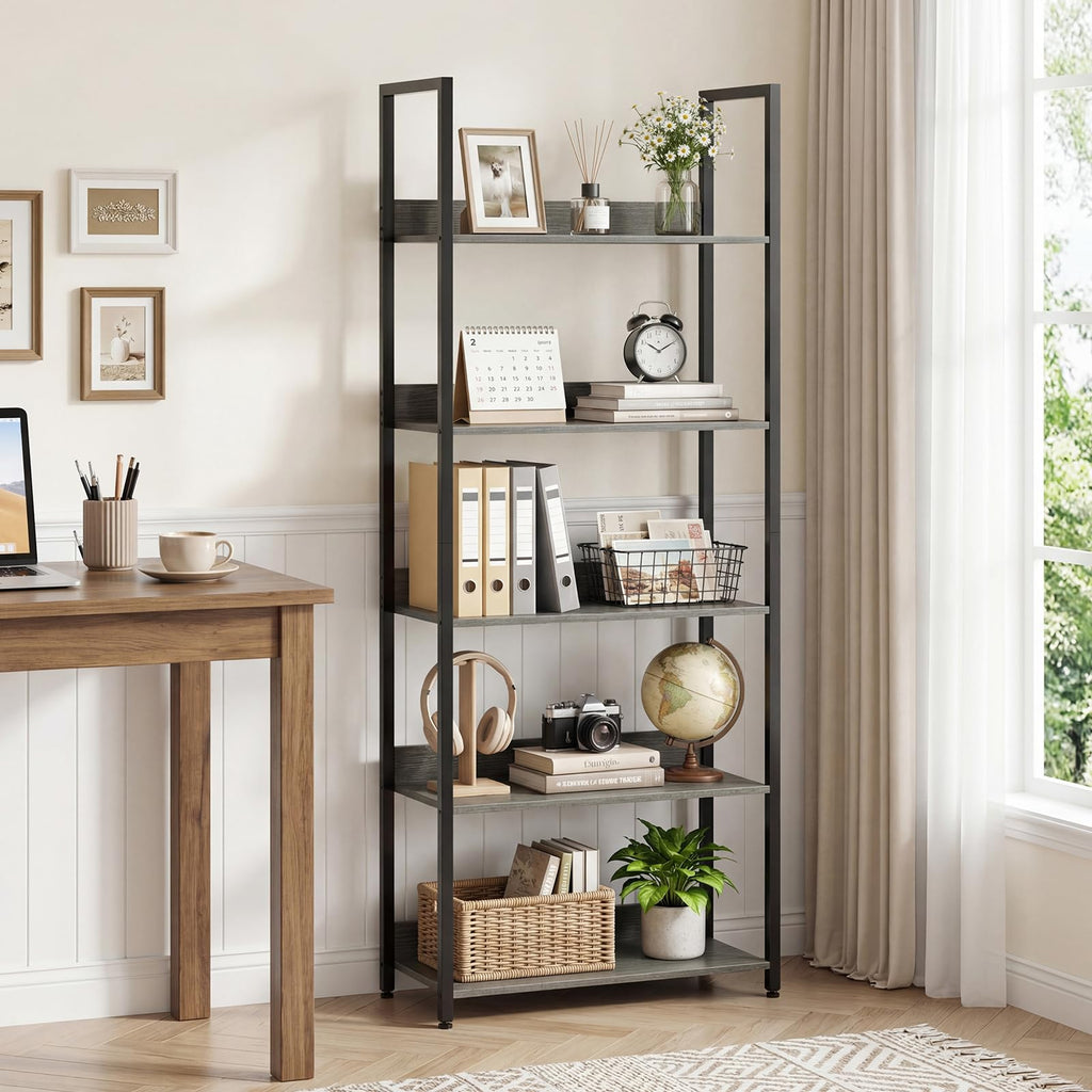 5-Tier Wooden Bookshelf Set of 2 Y9229