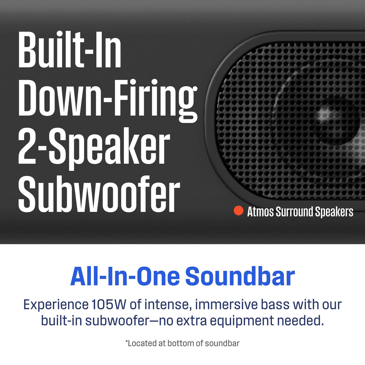 4K 50 Inch TV and 3.1.2 Sound Bar M109