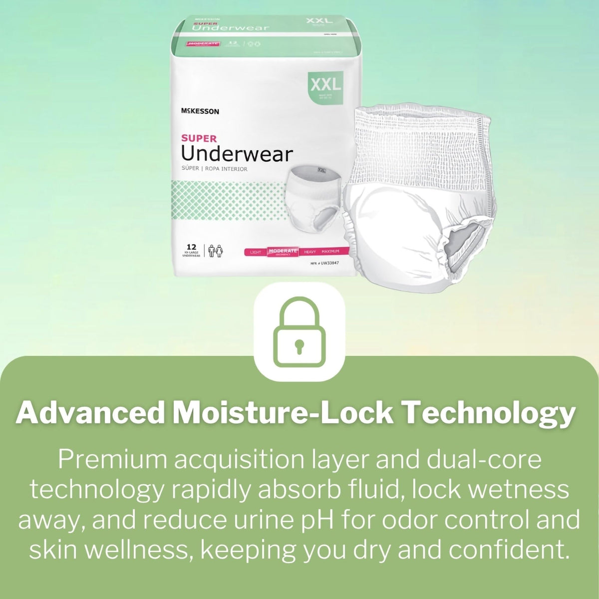 Adult Incontinence Underwear XXL 12 ct L45451