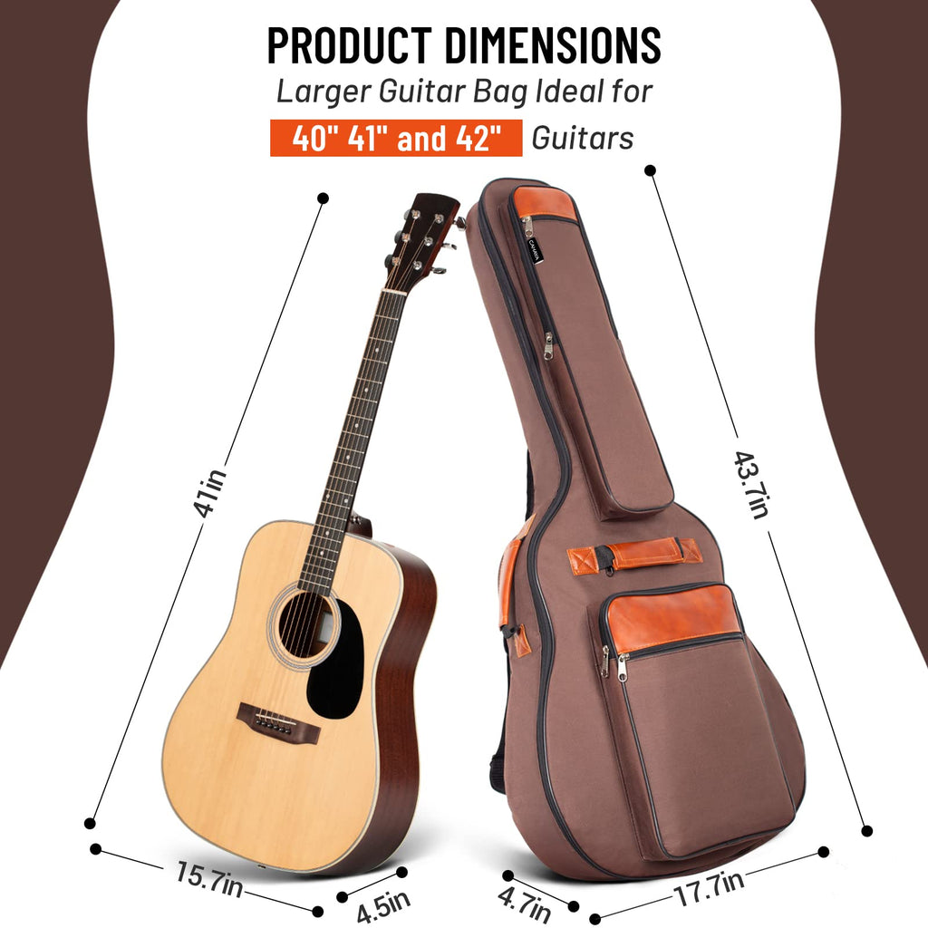 40 41 42 In 6 Pockets Water Resistent Oxford Cloth Padded Guitar Bag B881886