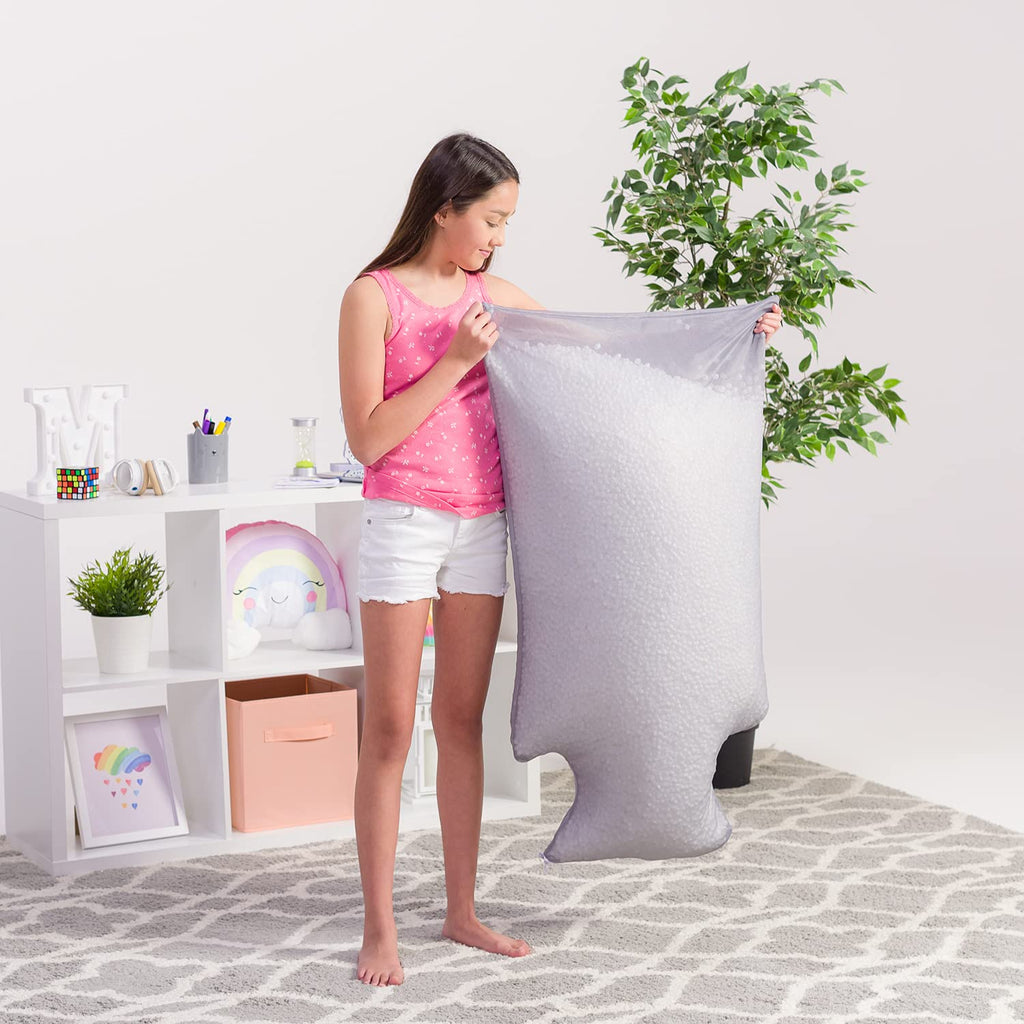 Bean Bag Refill Single Pack White with EZ-Pour Zipper Spout J233