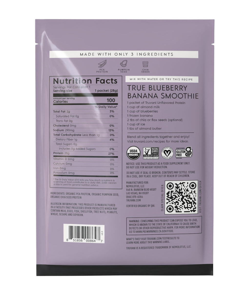 Organic Plant Based Protein Powder D1265