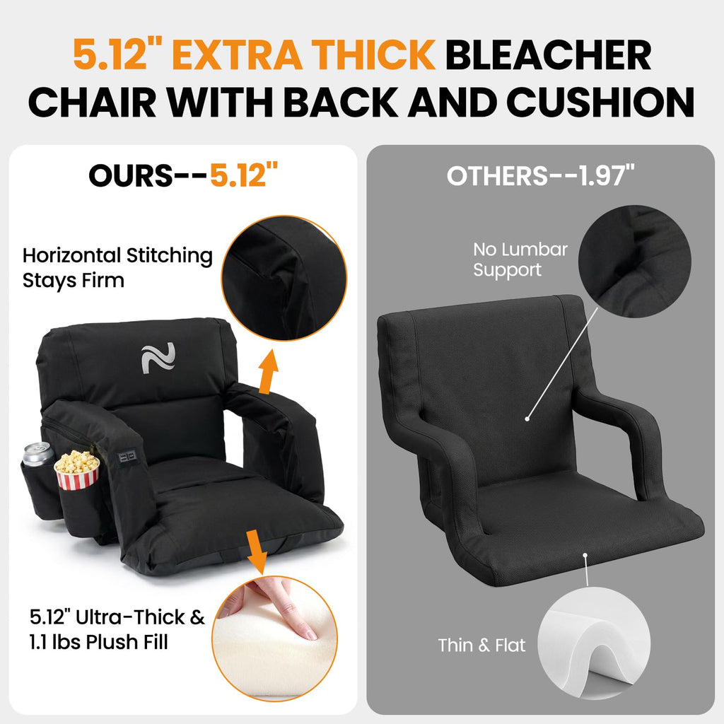 2 Pack Extra Thick Heated Stadium Seats M187790