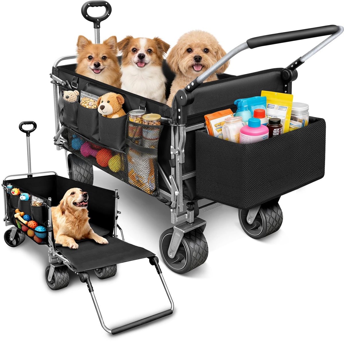 Large Dog Wagon Cart H128