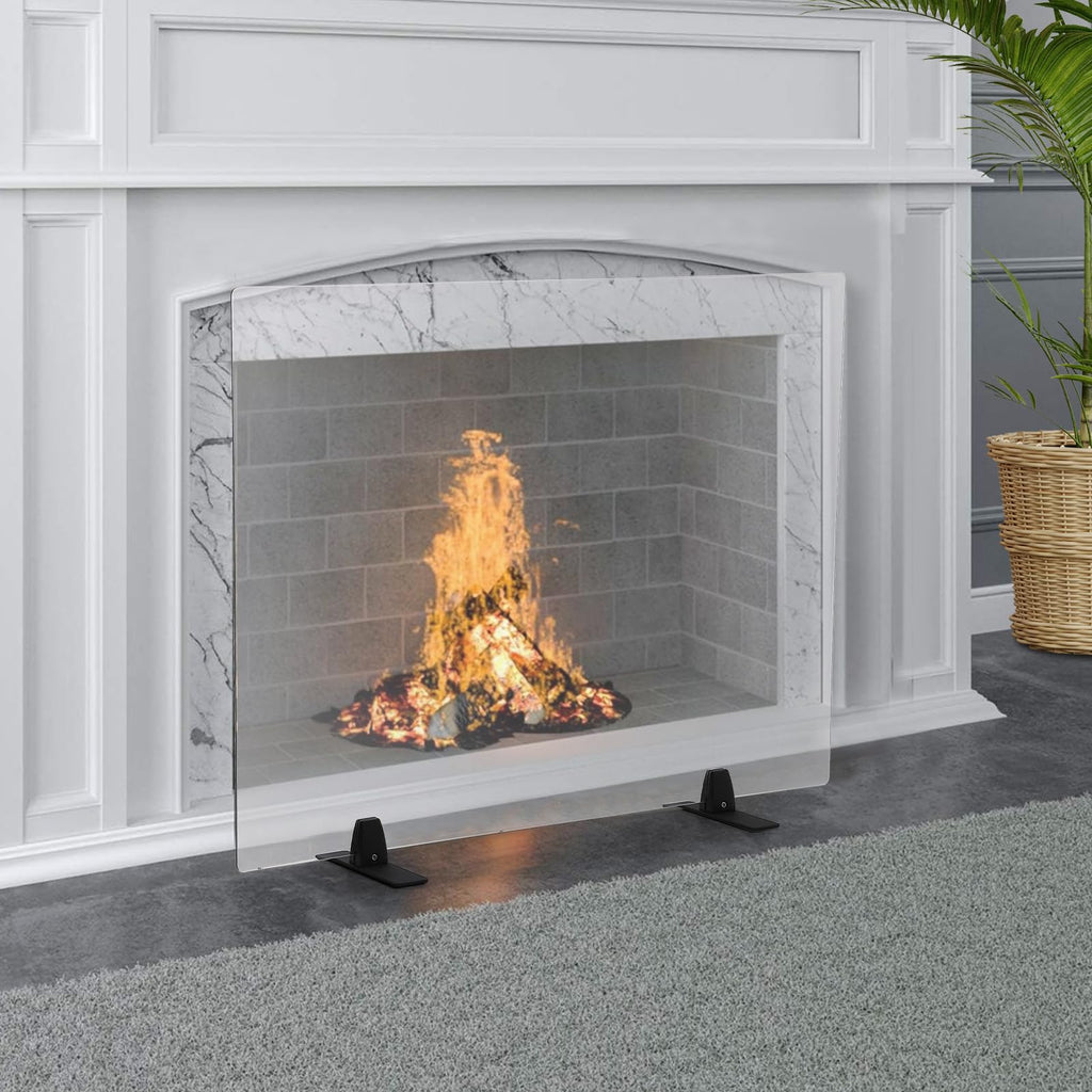 Tempered Glass Fireplace Screen 26" x 36" I463
