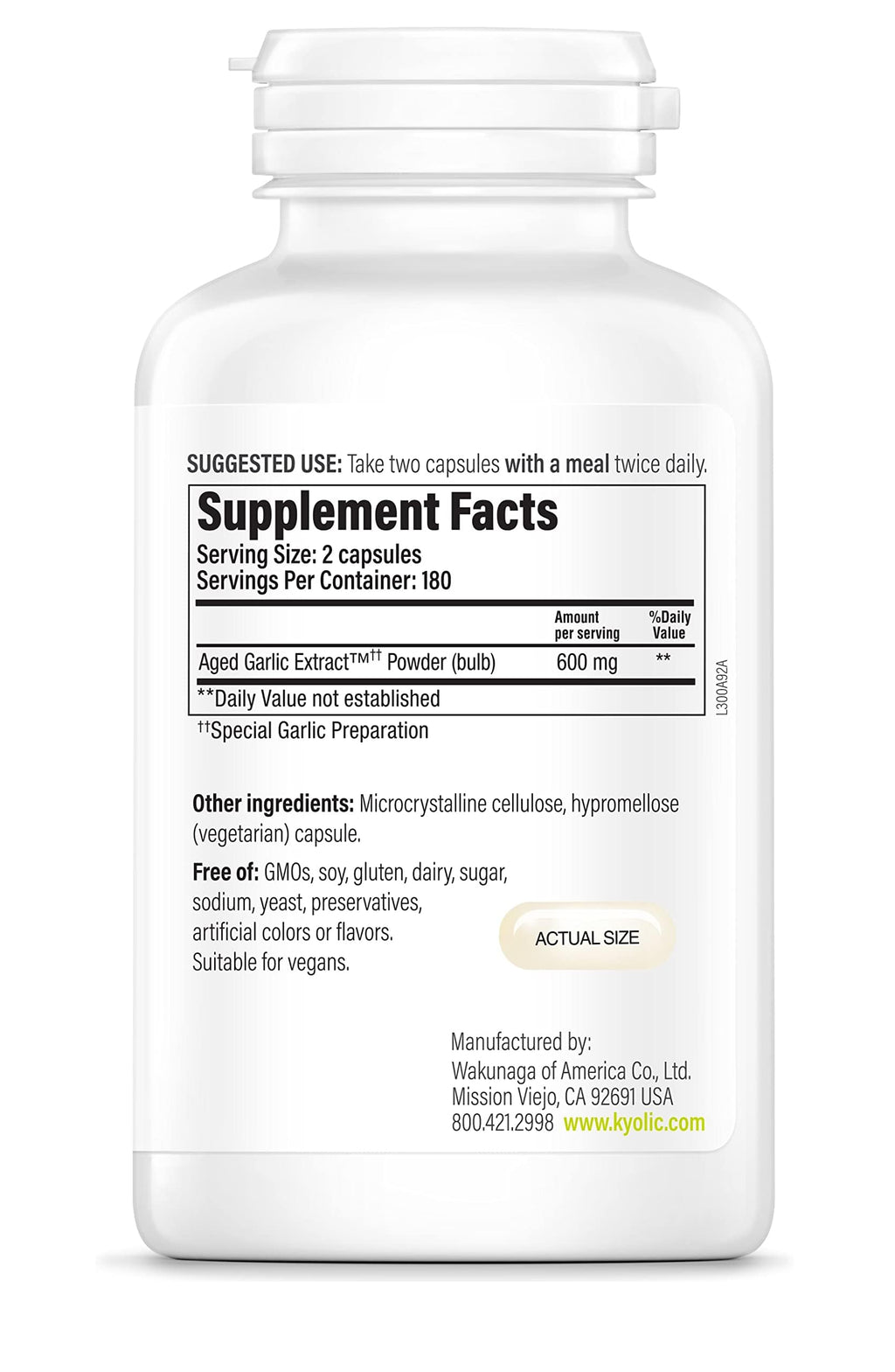 360 Capsules Vegan Formula Y57457