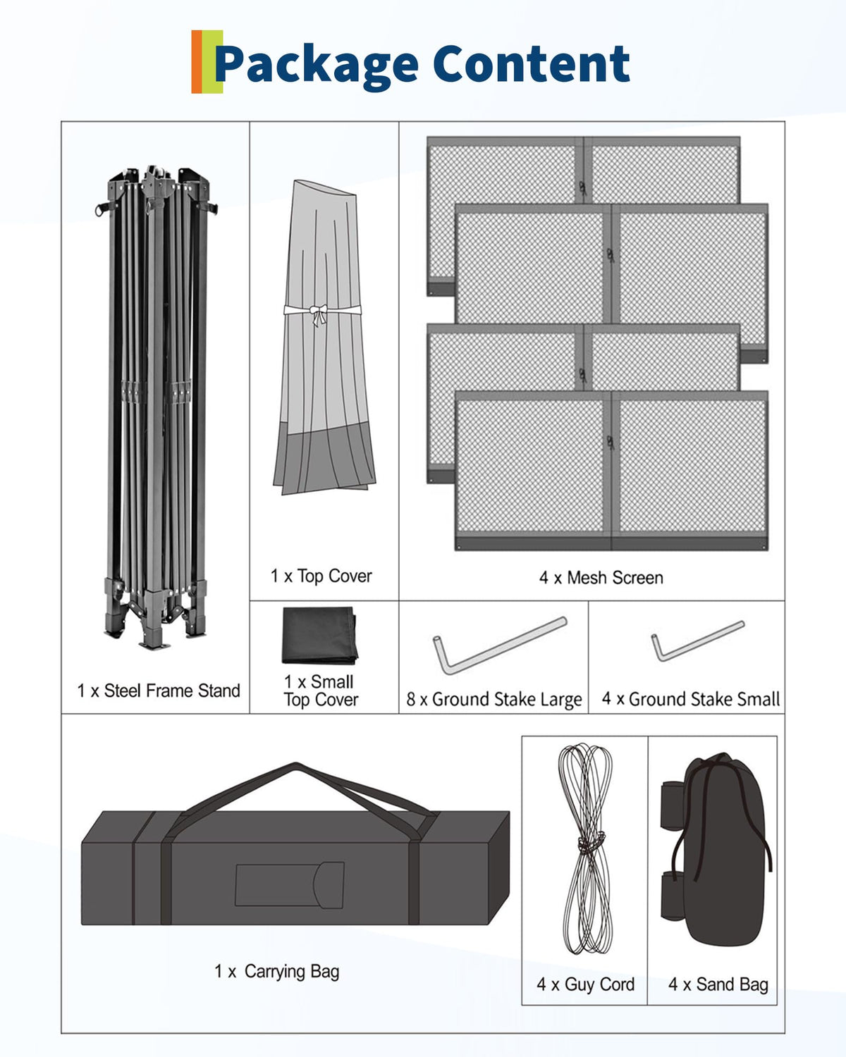 13x13FT Pop Up Gazebo with Mosquito Netting, Grey Z37883