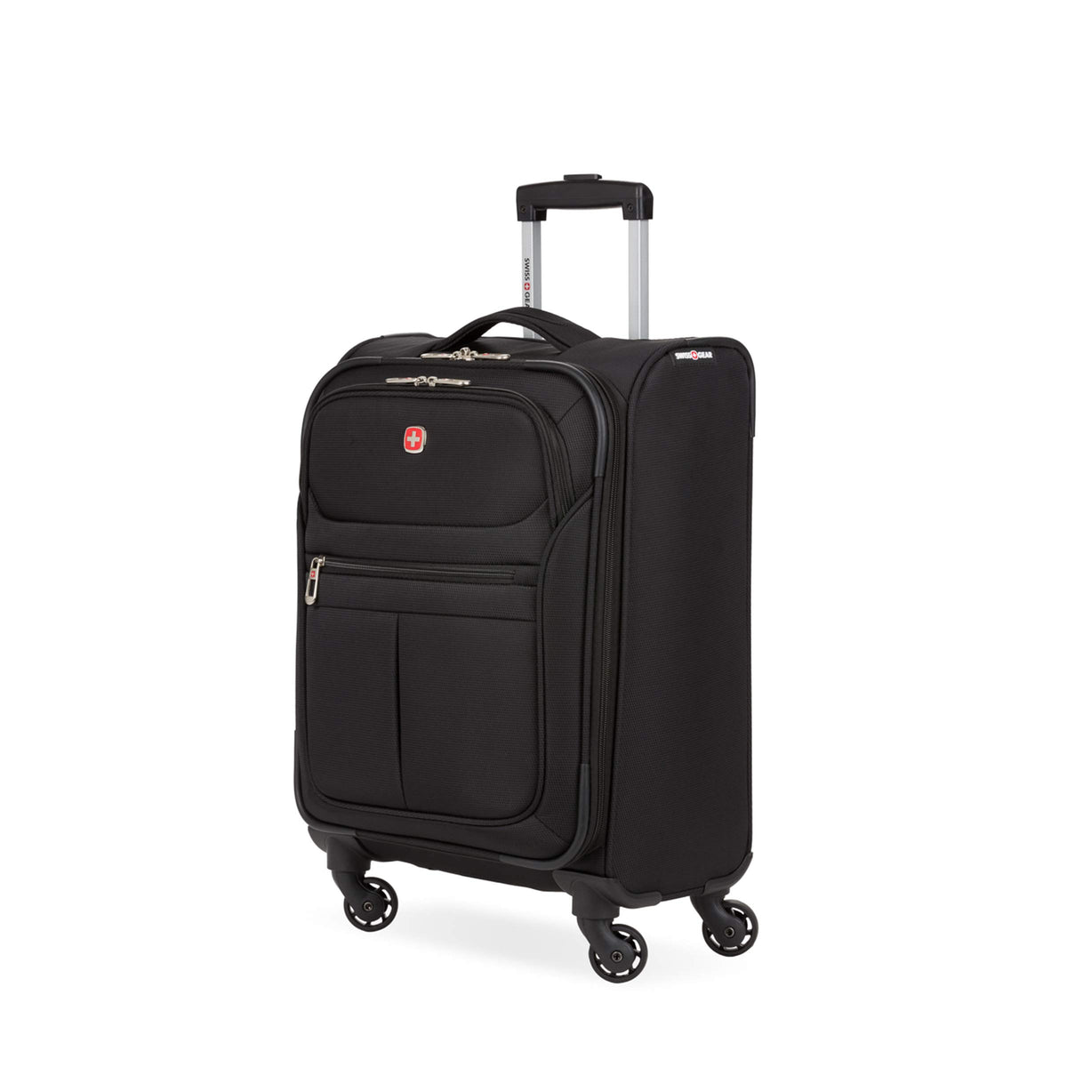 Black 18-Inch Softside Carry-On Luggage with Spinner Wheels W35945
