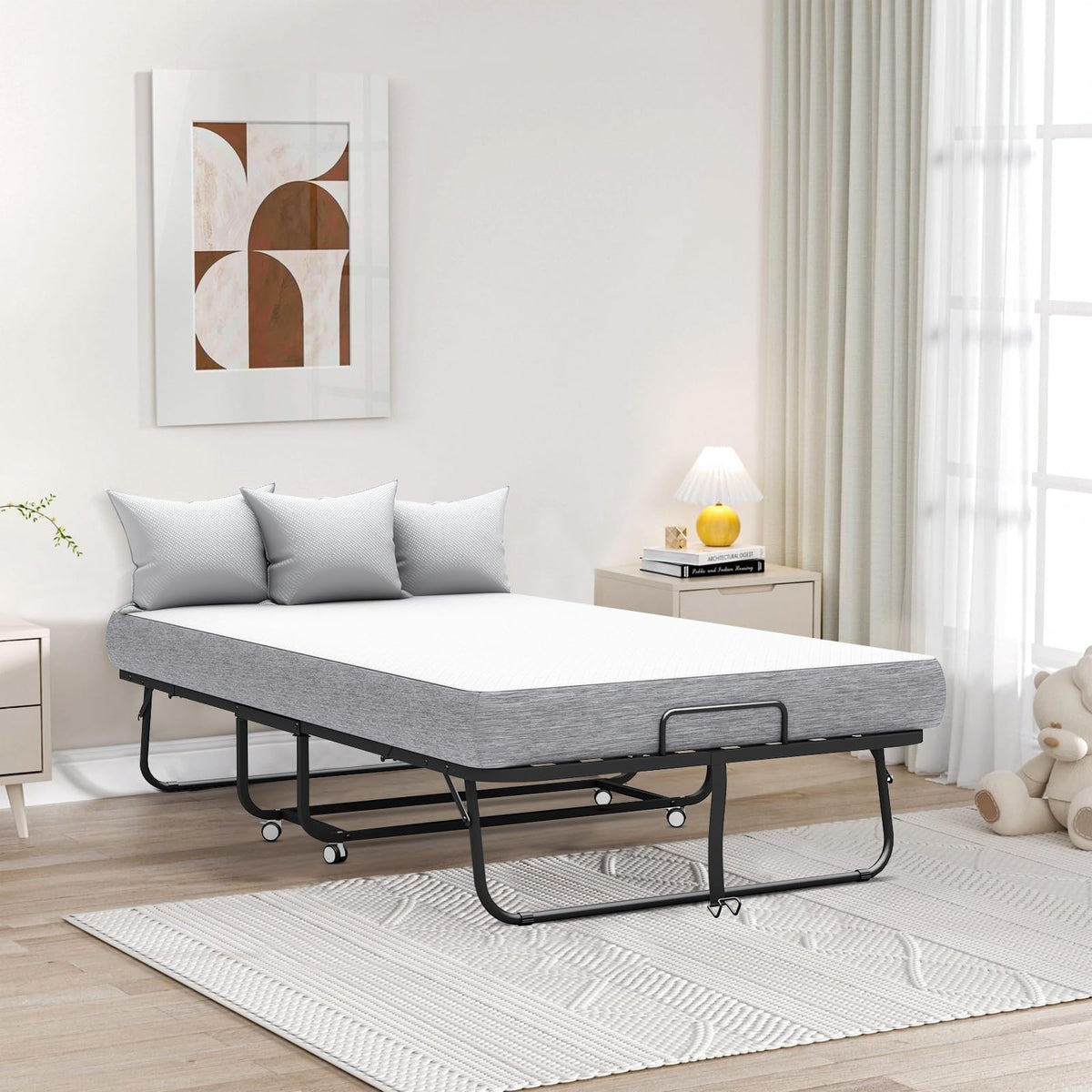 Folding Bed with Mattress N28274