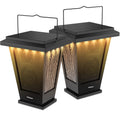 Black Waterproof Solar Powered 2 Packs Bluetooth Speakers D34844