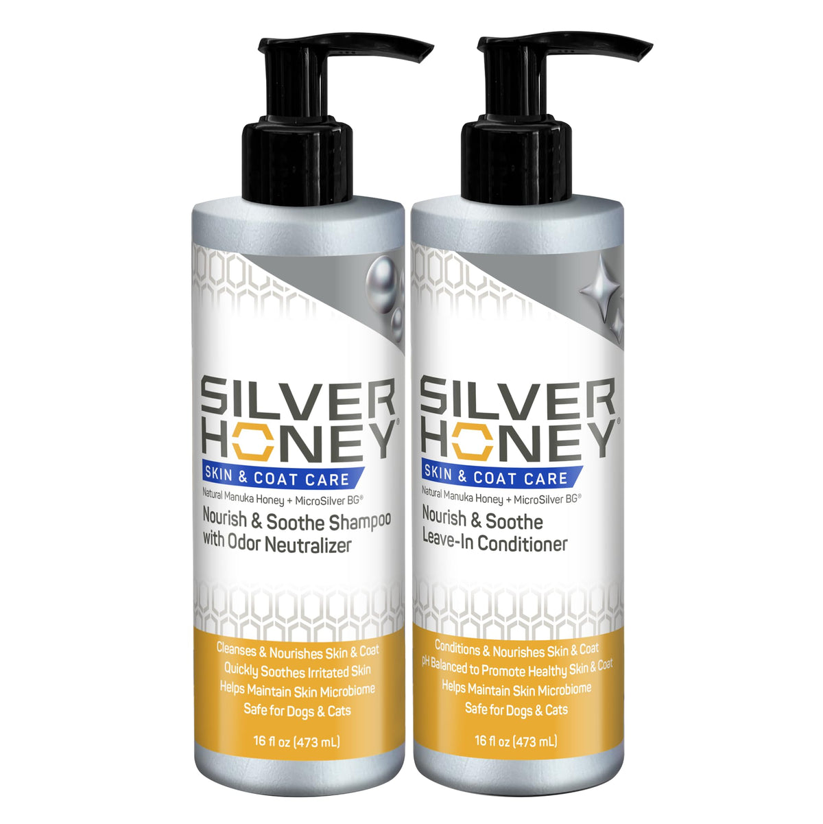 Silver Honey Skin & Coat Care Grooming 2pc Combo L89316