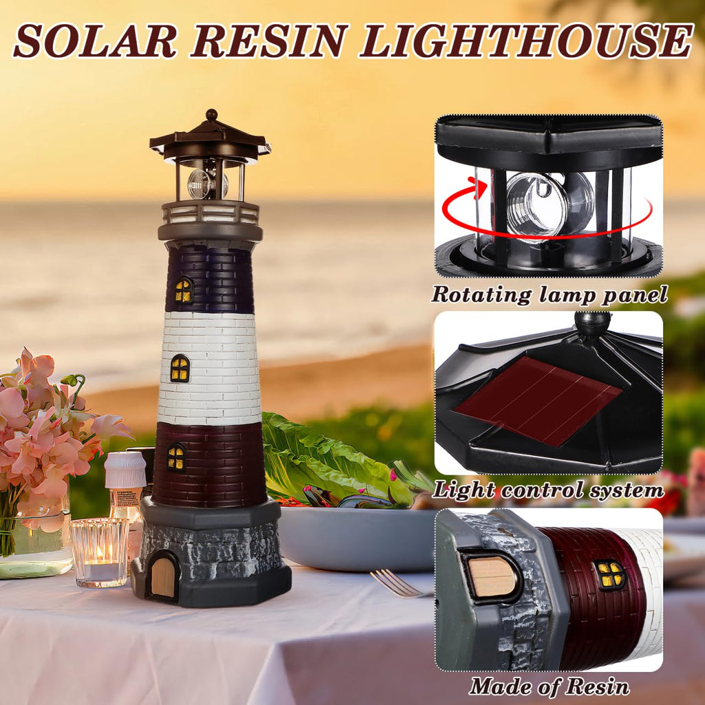 Solar Lighthouse Outdoor Statue E269272