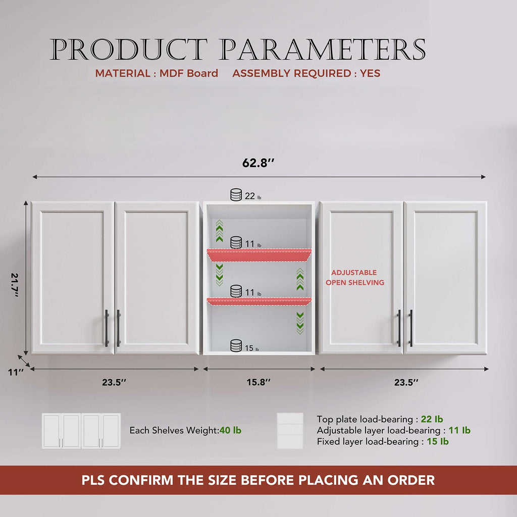 White Wooden Wall Cabinet D29918