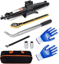 Portable 2 Ton Scissor Jack and Stand Kit with Lug Wrench O112