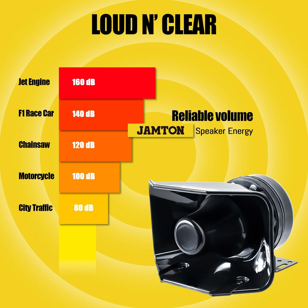 200W 12V 9 Tone Emergency Siren System with Loud Speaker Horn and Handheld Microphone L16230