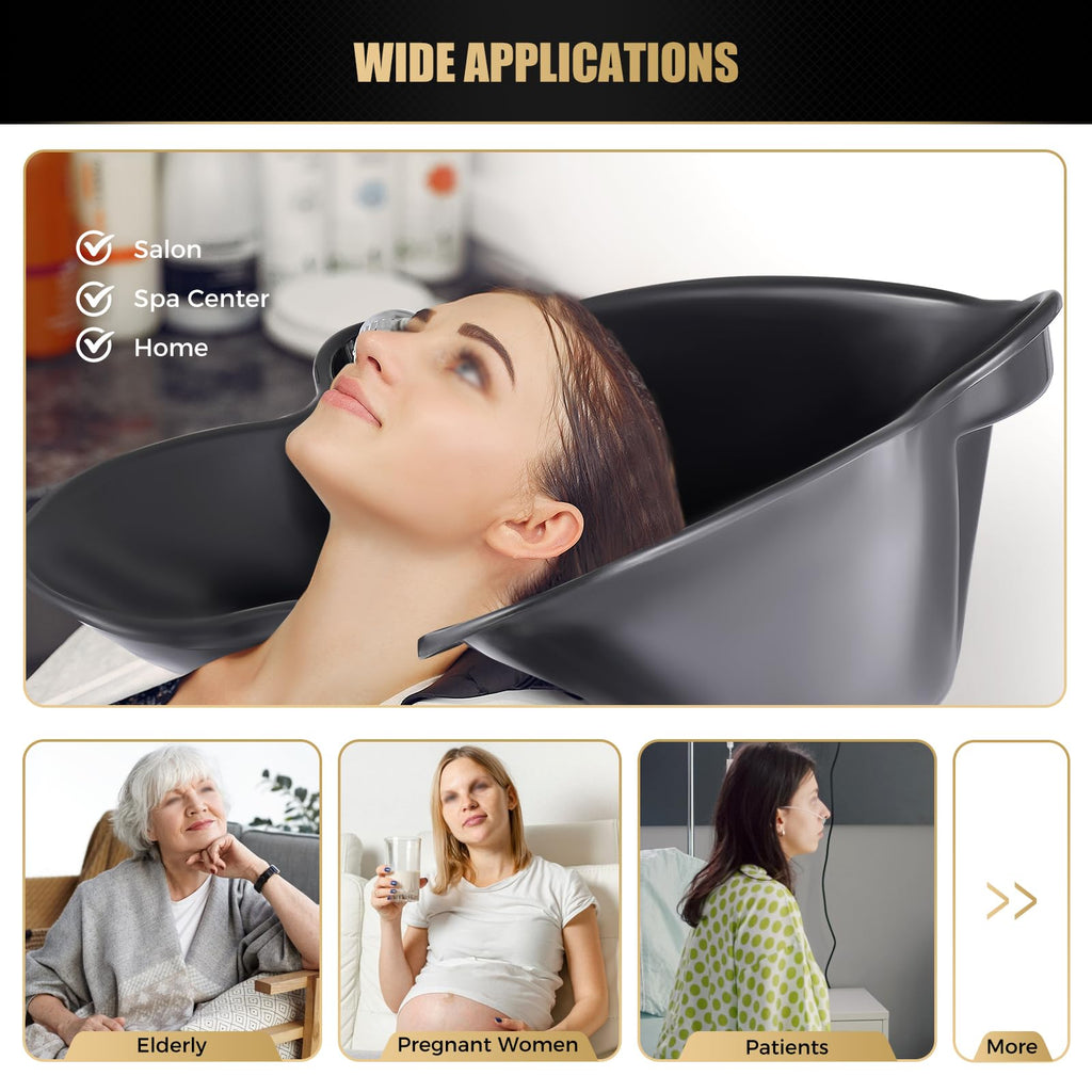 Portable Height & Angle Adjustable Shampoo Bowl R299695