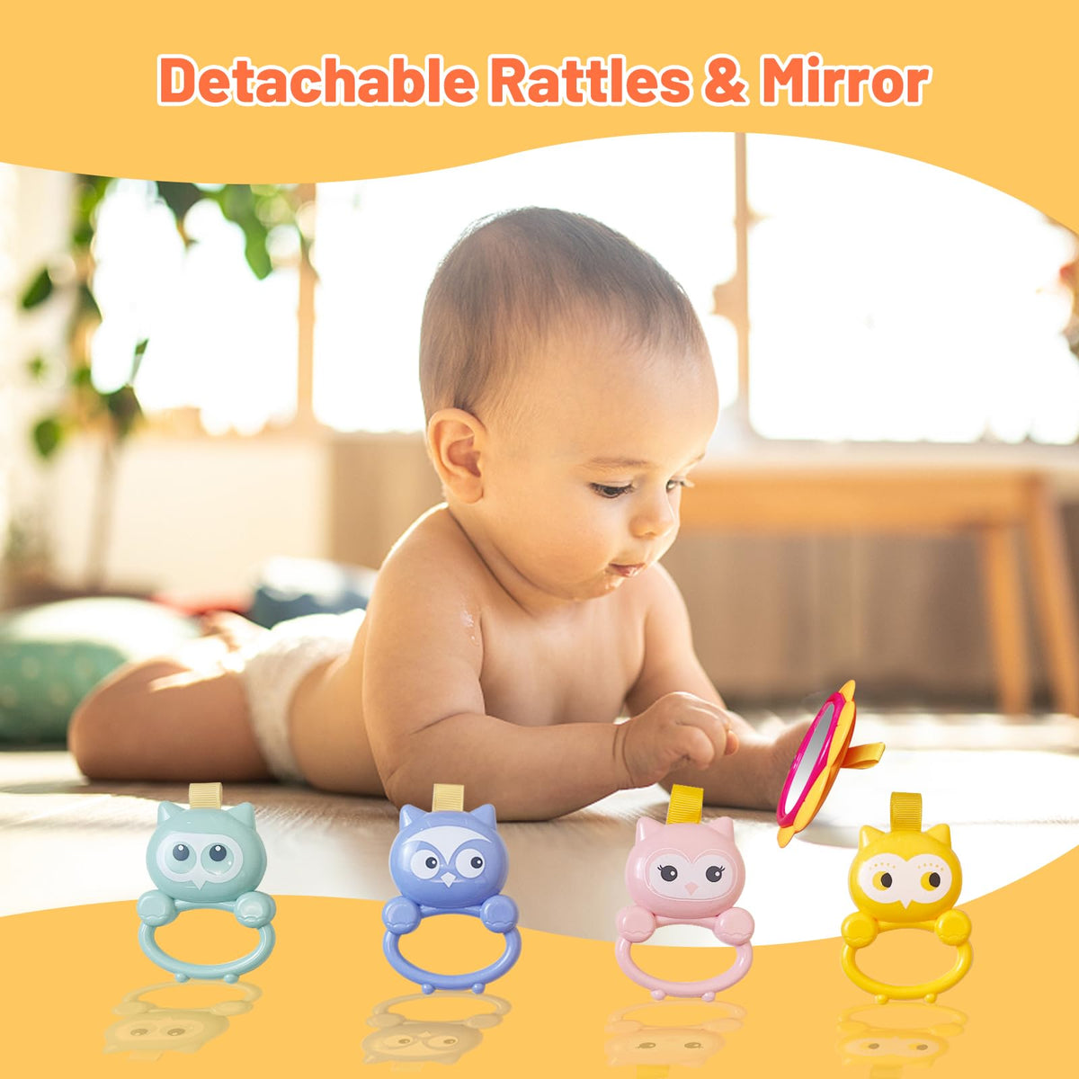 Baby Gym Play Mat & Baby Walker with Music and Light M31259