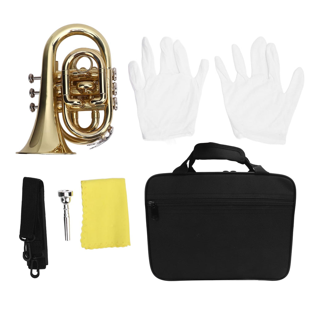 Bb Pocket Trumpet with 7C Mouthpiece and Hard Case X770777