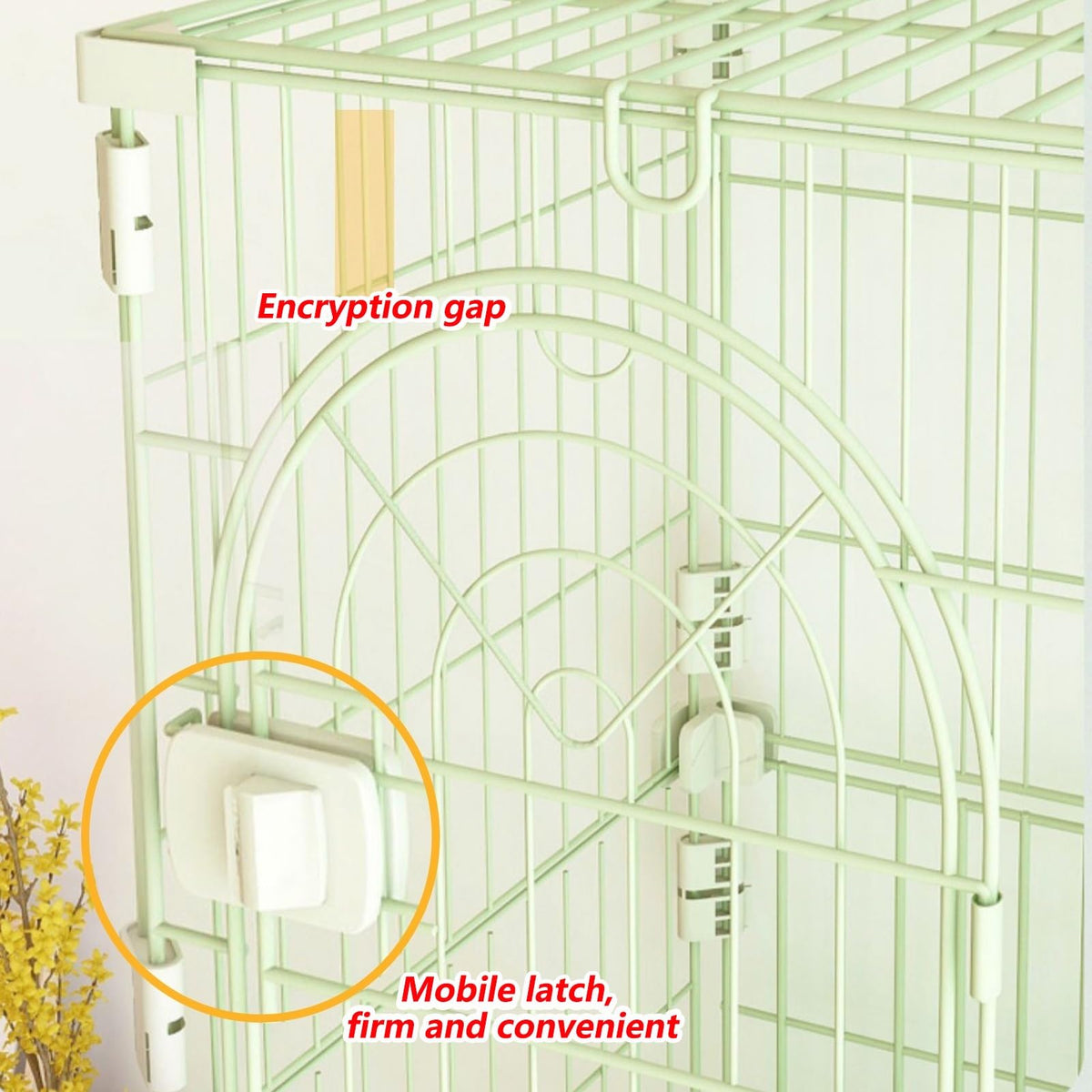 3/4-Tier Wire Cat Cage Playpen Kennel with Hammock F2864