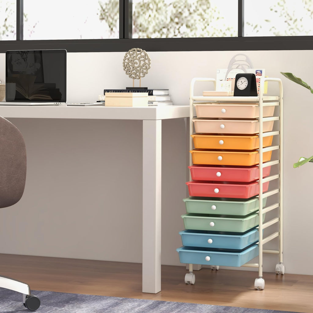 10 Drawer Rolling Storage Cart Y508508