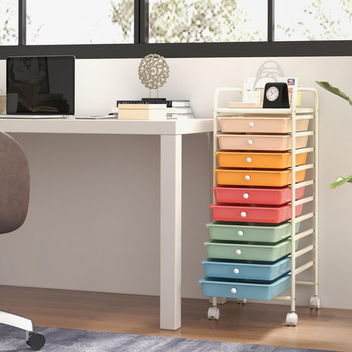10 Drawer Rolling Storage Cart Y508508