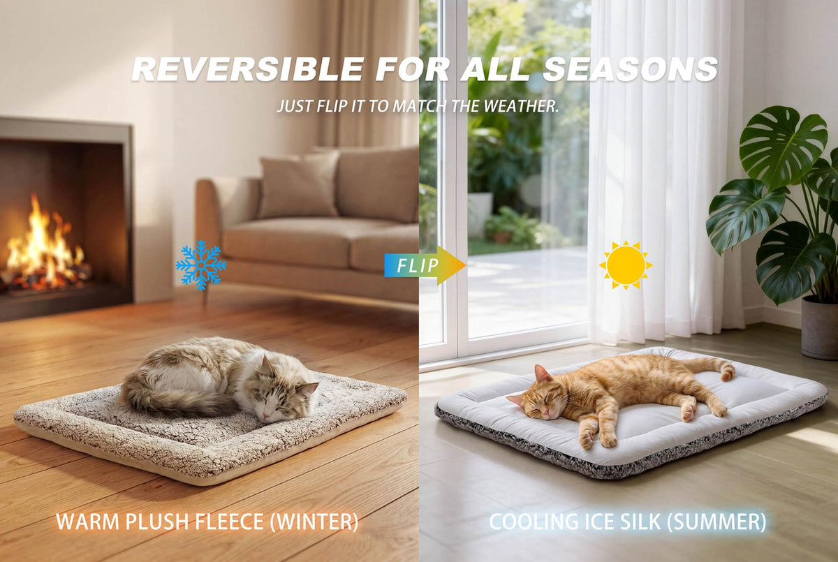 Self Warming Reversible Cat Bed Gray 18 x 24 Inches G3679