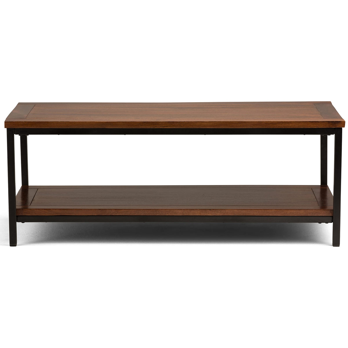 48 inch Dark Cognac Brown Mango Wood Coffee Table H649