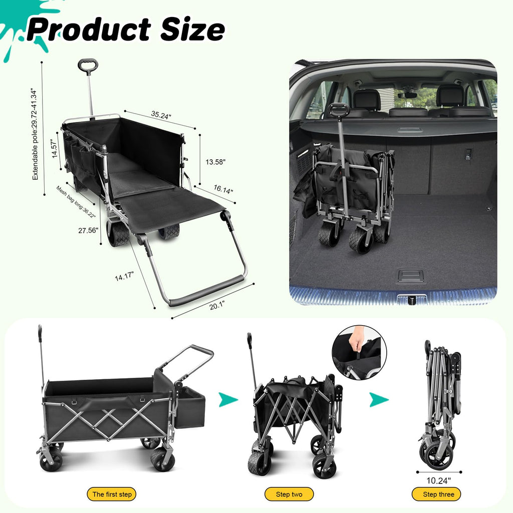 Large Dog Wagon Cart H128