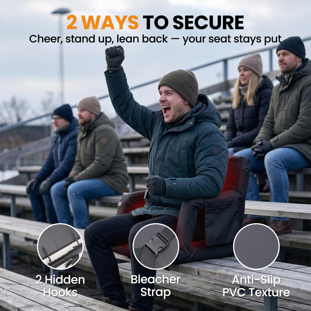 2 Pack Extra Thick Heated Stadium Seats M187790