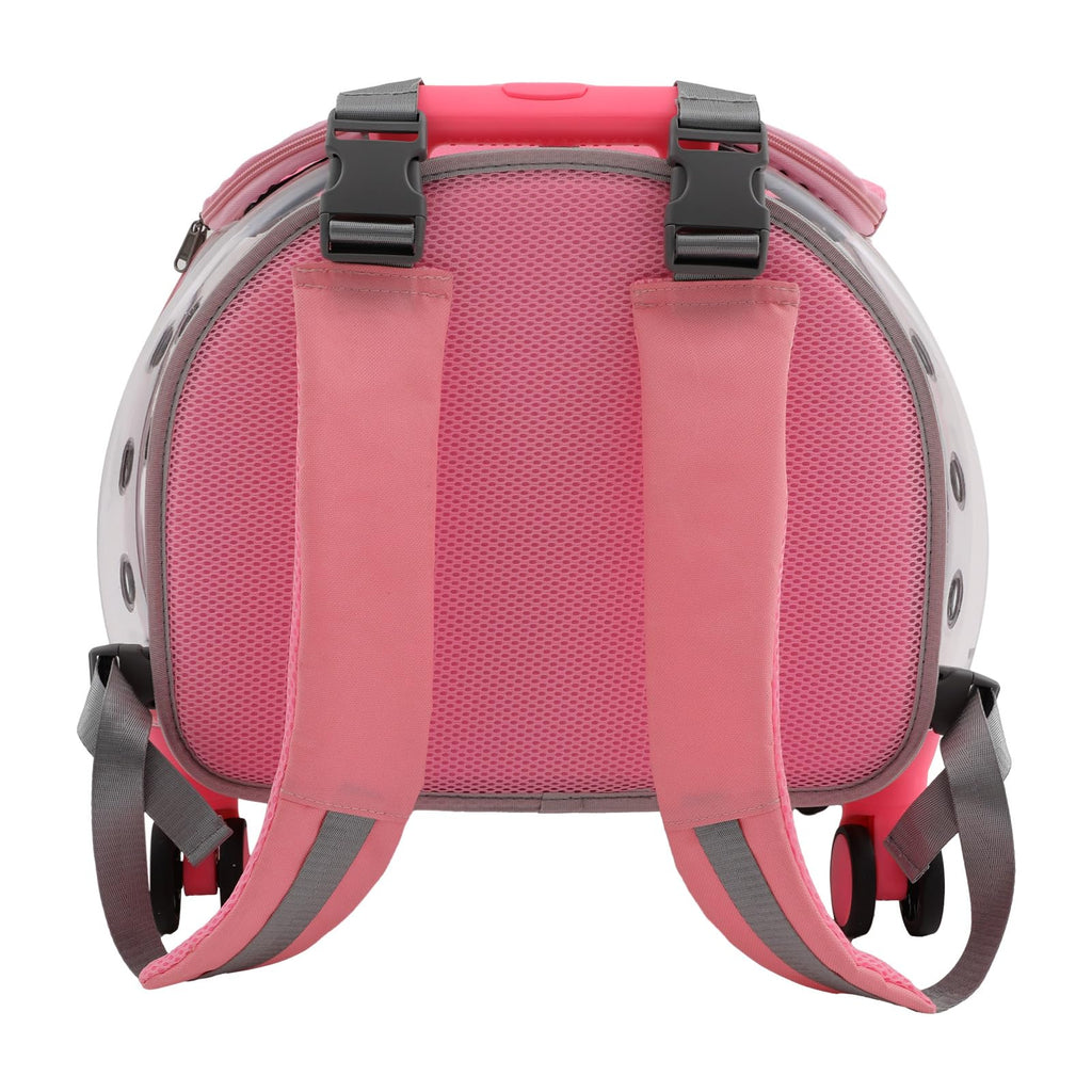 Pink Pet Trolley Case with Shock-Absorbing Wheels N6193