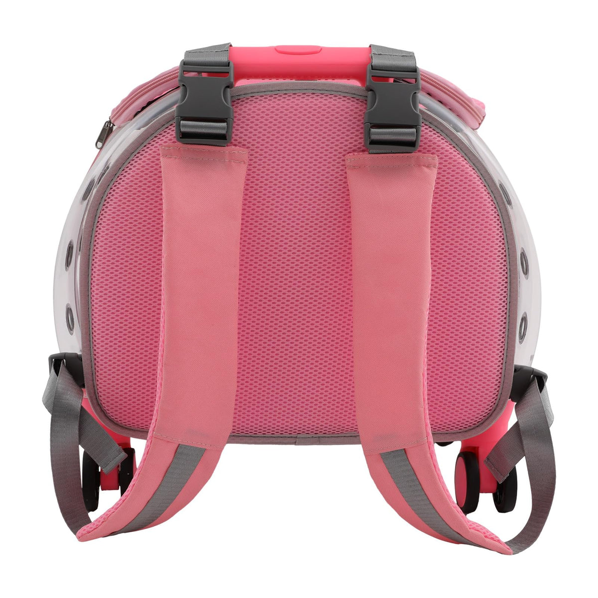 Pink Pet Trolley Case with Shock-Absorbing Wheels N6193