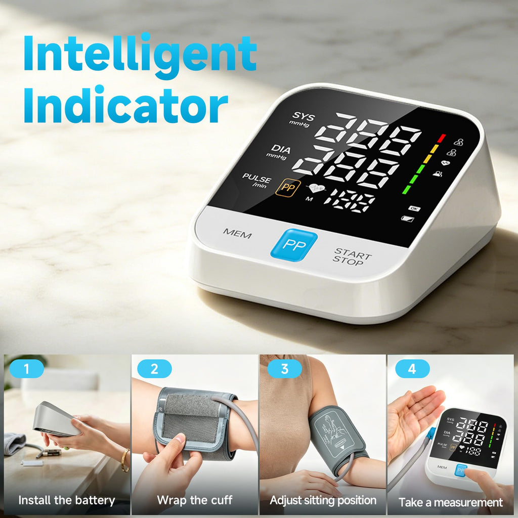 Automatic Upper Arm Blood Pressure Monitor with Large Cuff V203294