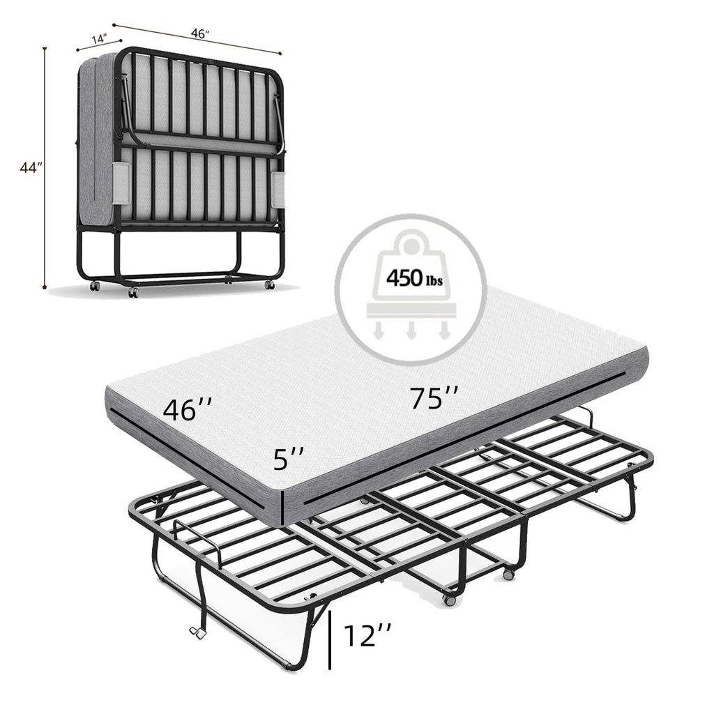 Folding Bed with Mattress N28274