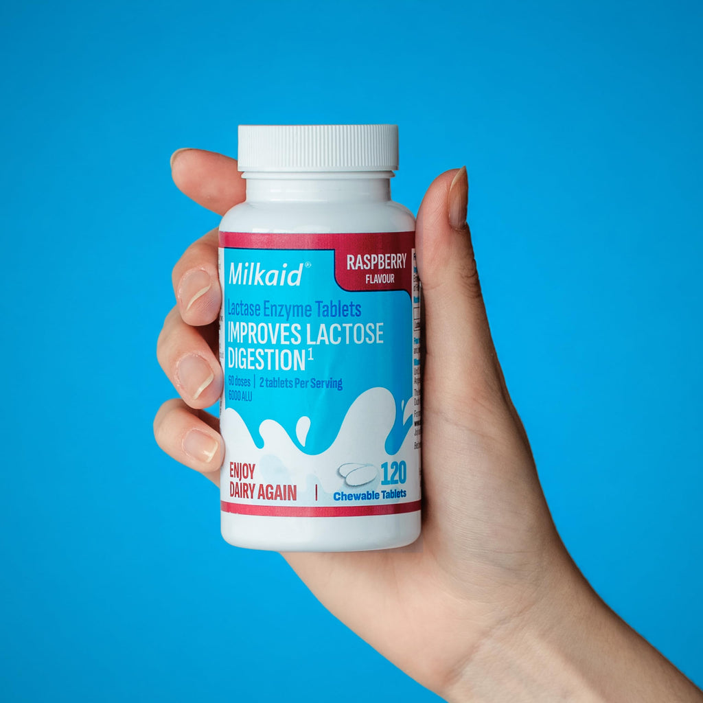 Chewable Lactase Enzyme Tablets 360 Tablets Raspberry K16613