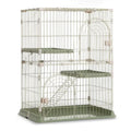 3/4-Tier Wire Cat Cage Playpen Kennel with Hammock F2864