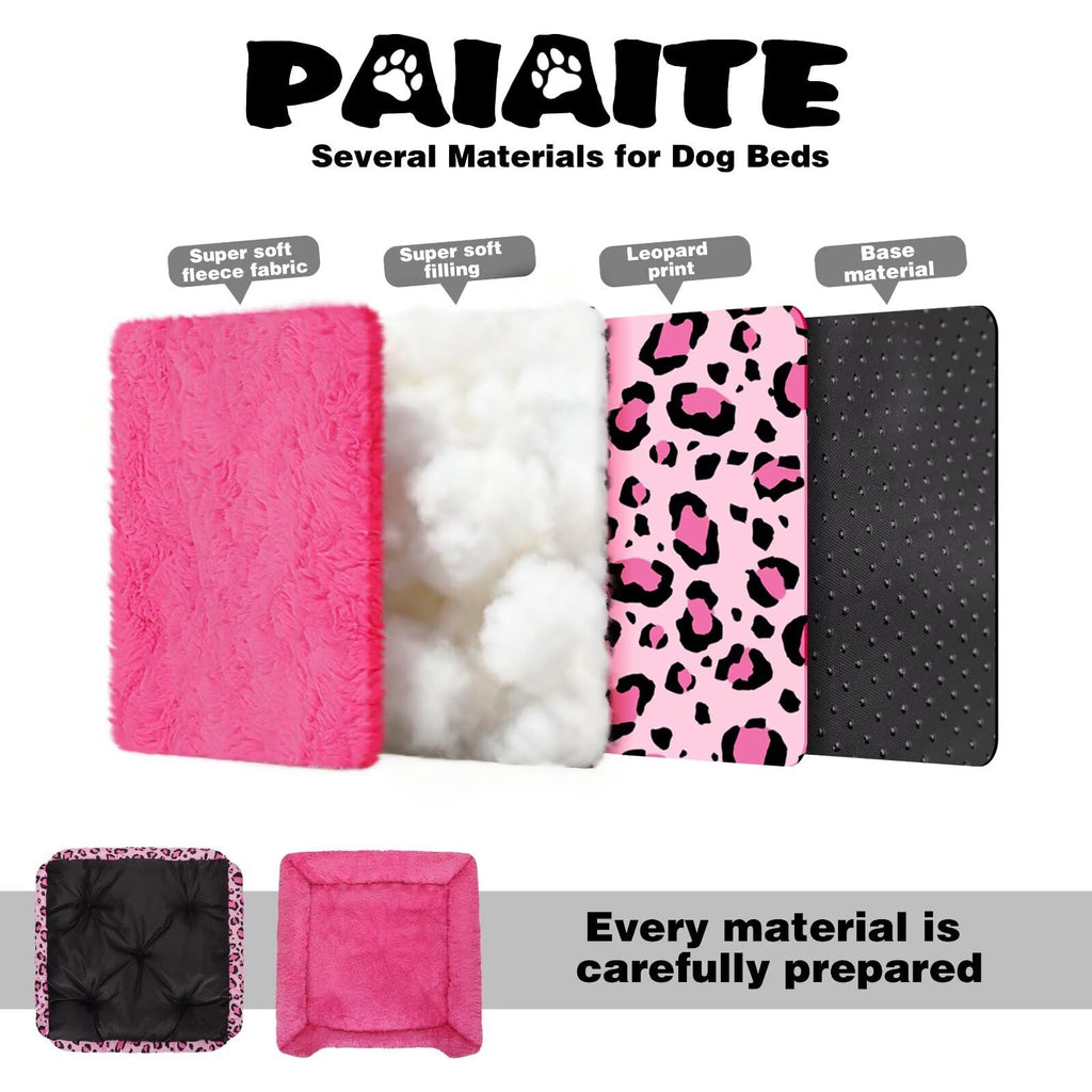 Washable Dog Bed Pink S Size P32748