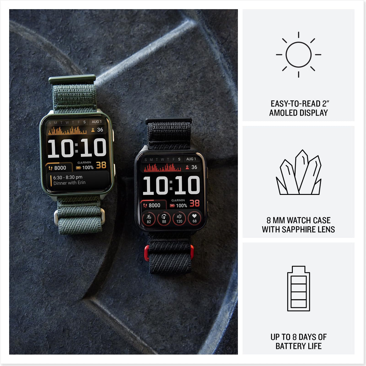 Black 51mm Smartwatch P164