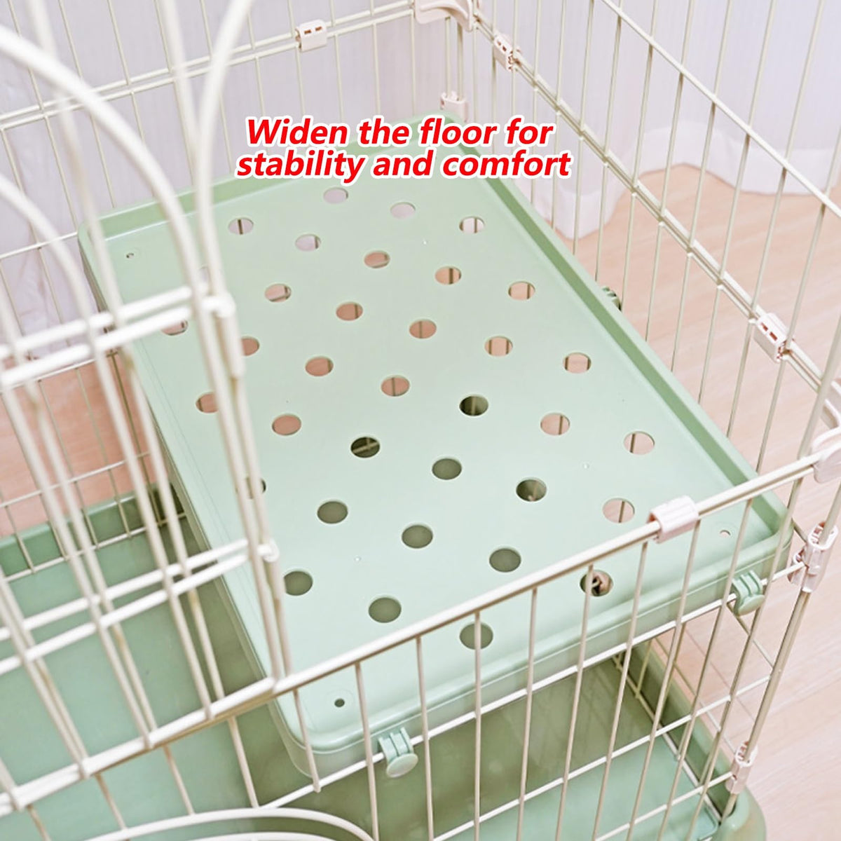 3/4-Tier Wire Cat Cage Playpen Kennel with Hammock F2864