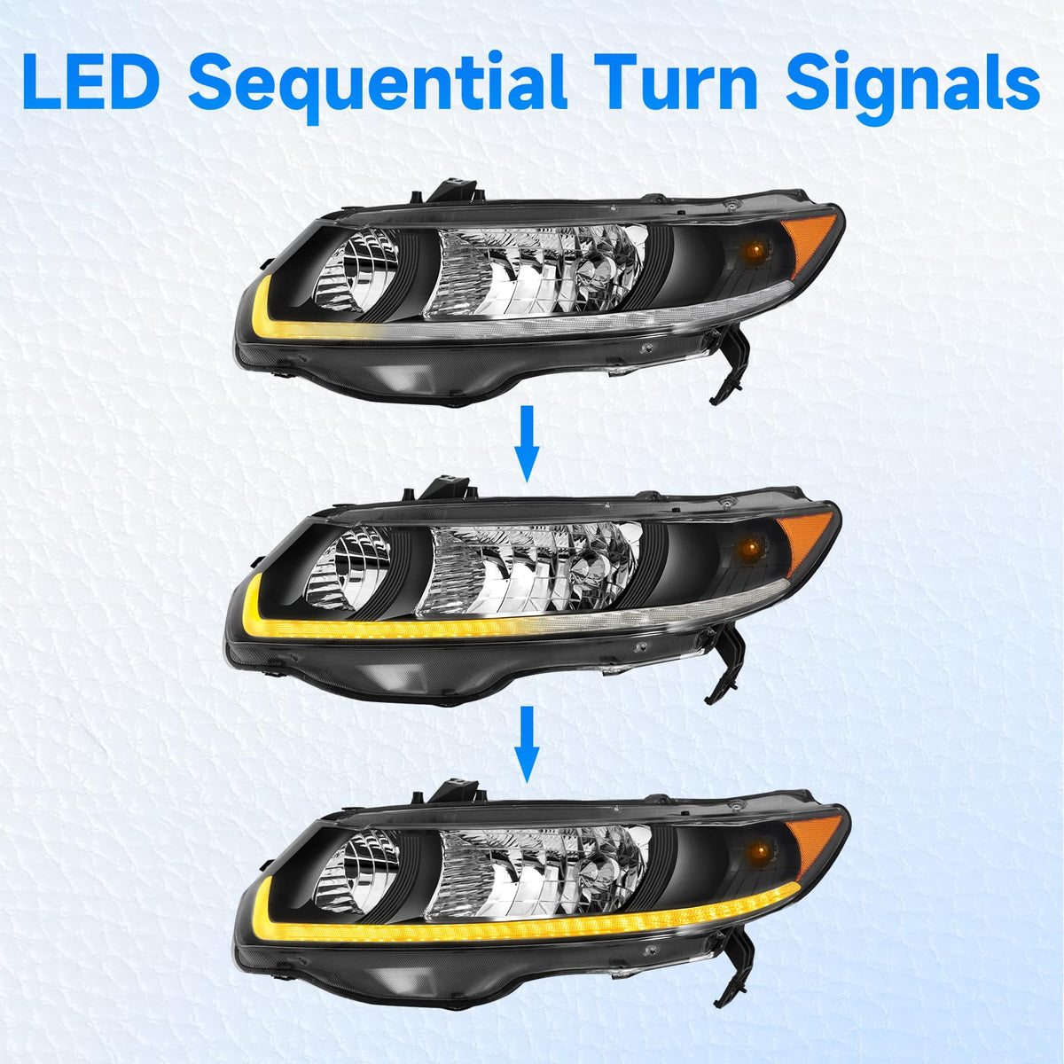 Headlight Assembly for 2006-2011 Honda Civic 2-Door Coupe R267189