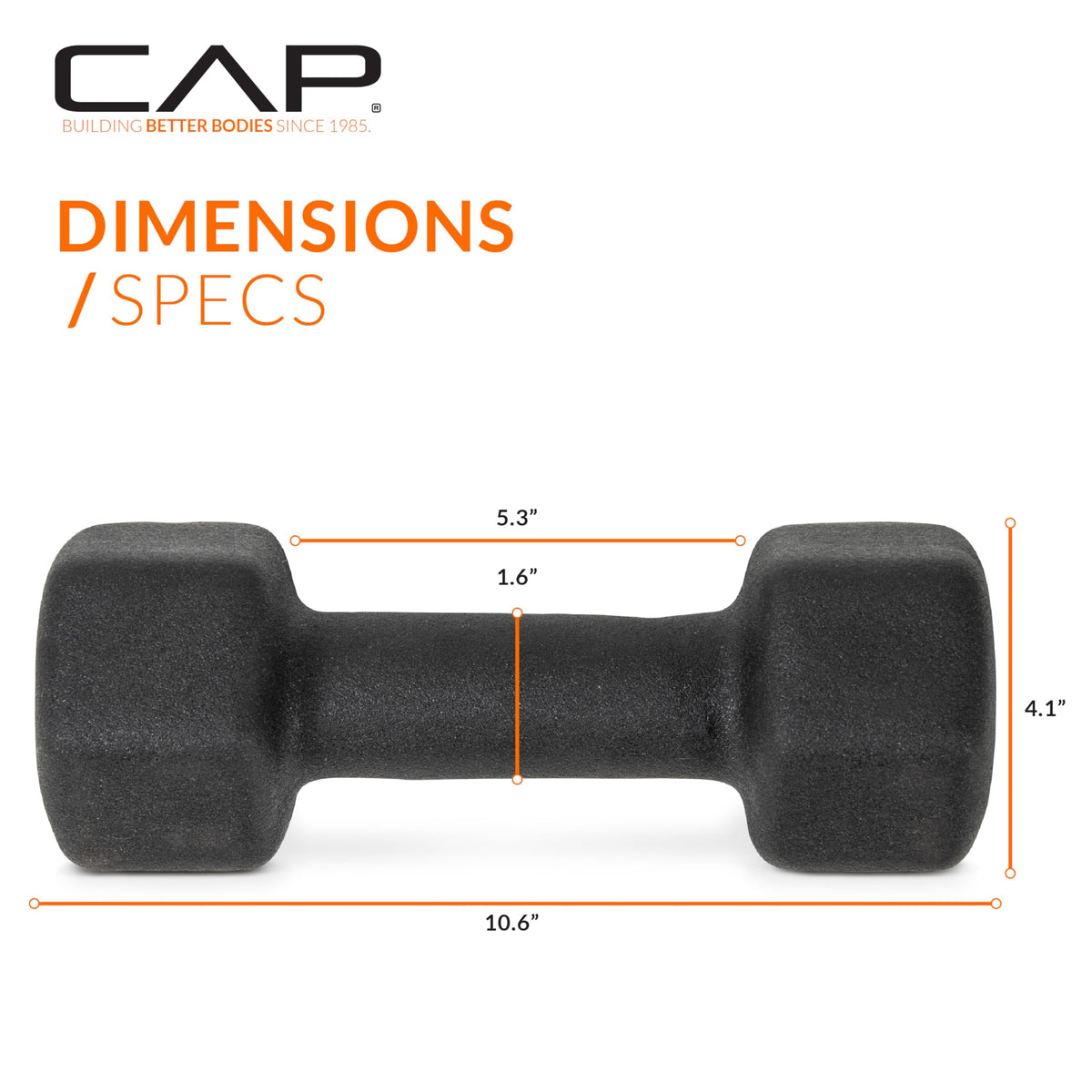 Black 20 lb Neoprene Dumbbell Pair Y5882