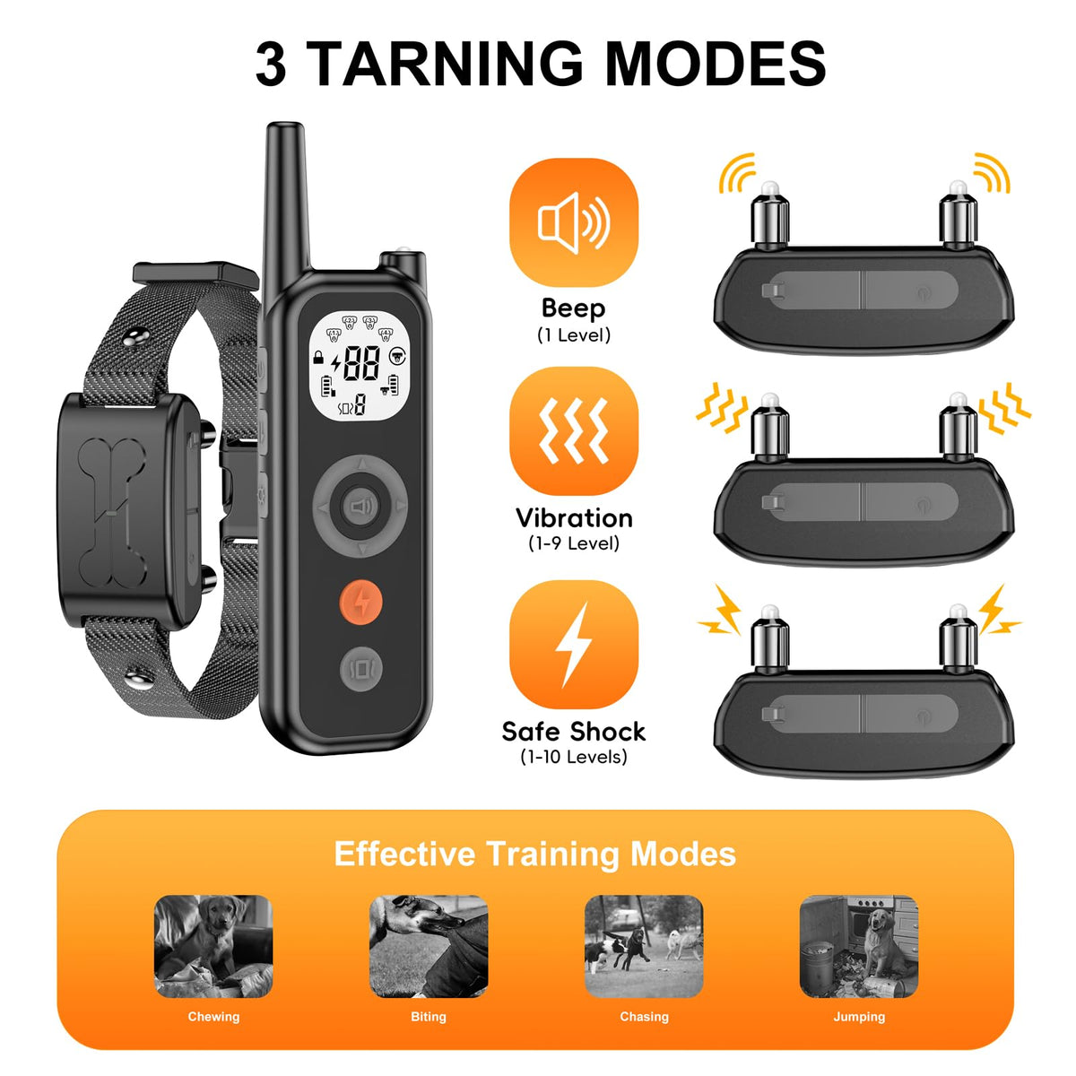 Wireless Dog Fence System with Remote Training Collar O781768