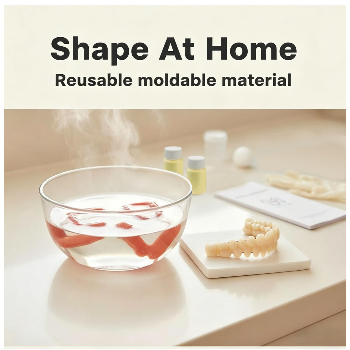 Moldable Temporary False Teeth Kit V500