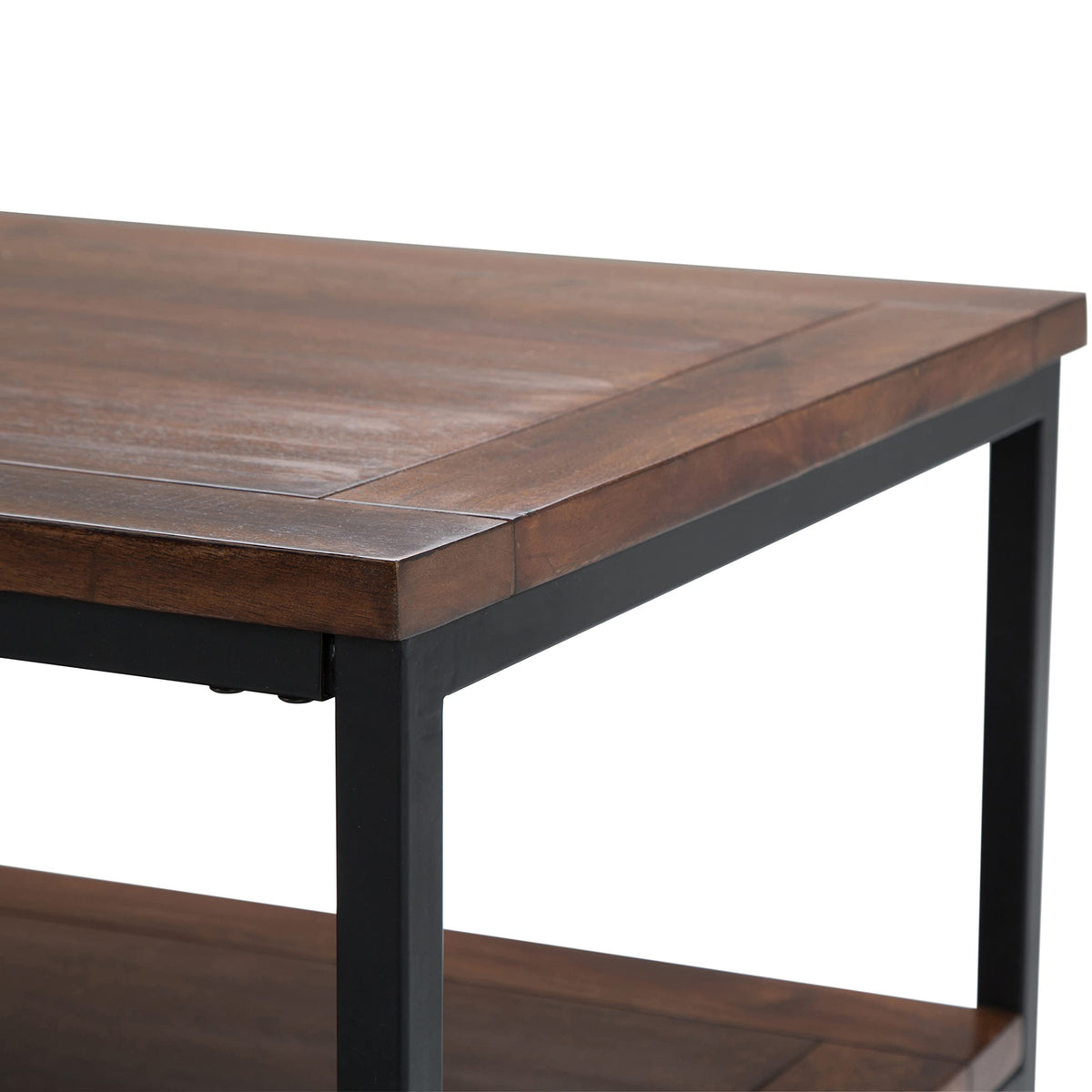 48 inch Dark Cognac Brown Mango Wood Coffee Table H649