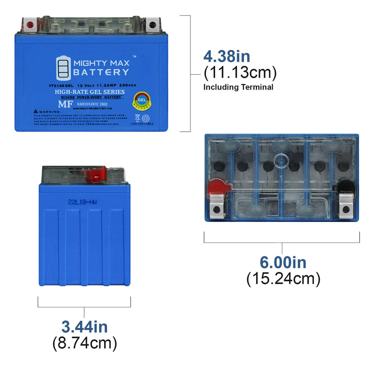 12V 11.2Ah GEL Battery H8480